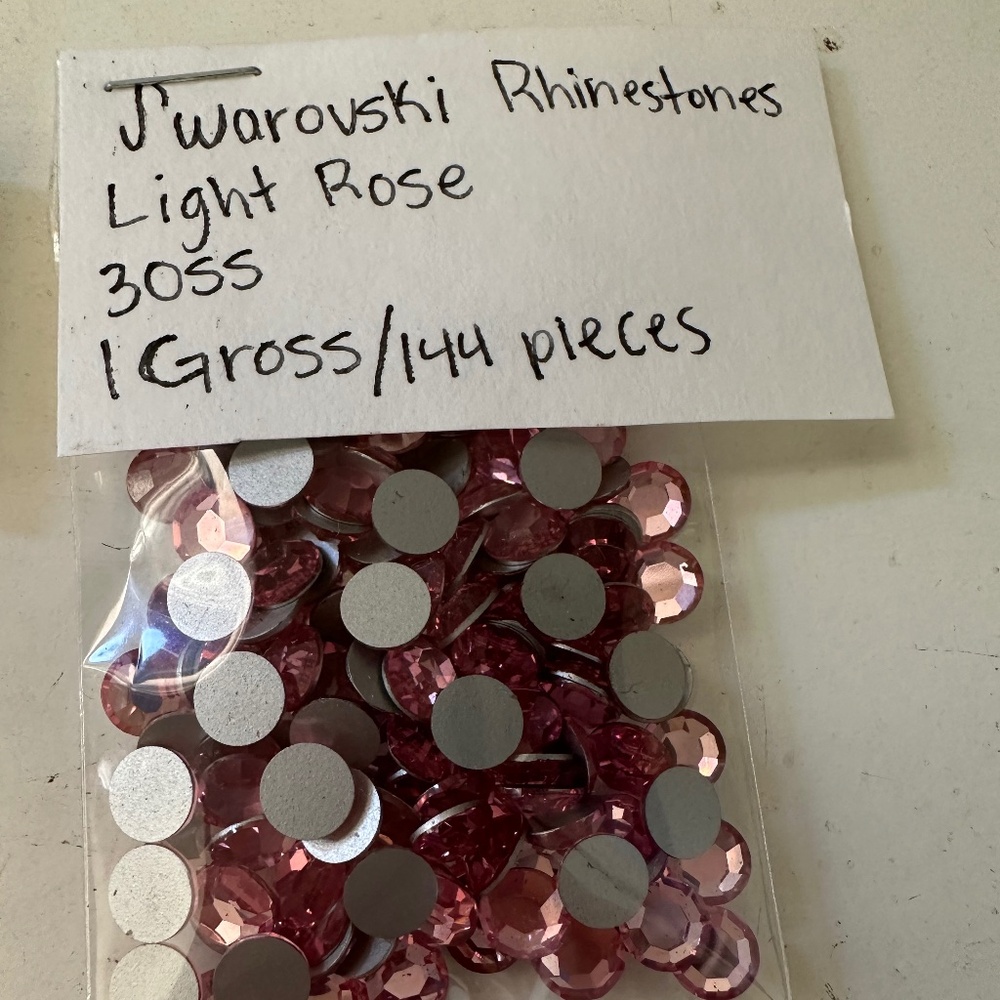 Light Rose Swarovski Rhinestones